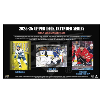 NHL boxovi NHL hokejske karte 2025-26 Upper Deck Extended Series Hobby box