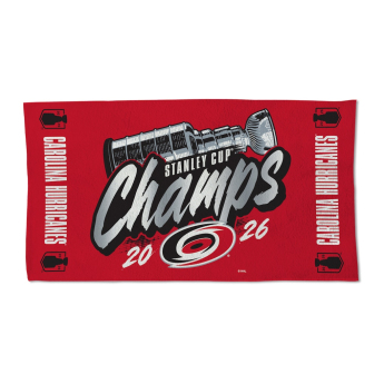Carolina Hurricanes ručnik NHL 2026 Stanley Cup Champions Locker Room On-Ice Celebration