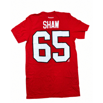 Chicago Blackhawks muška majica Andrew Shaw #65 NHL Stack Logo Name & Number