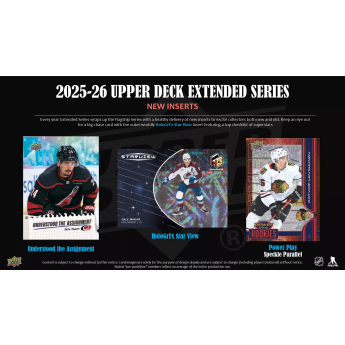 NHL boxovi NHL hokejske karte 2025-26 Upper Deck Extended Series Hockey Blaster Box