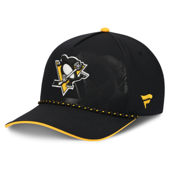 Pittsburgh Penguins kapa za bejzbol NHL Fanatics Black On Stage Podium Draft A-Frame Adjustable