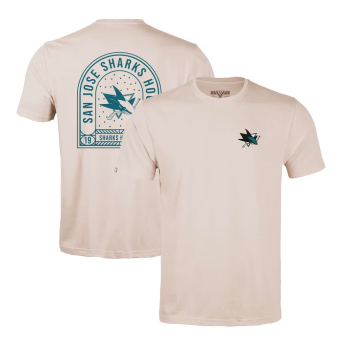 San Jose Sharks muška majica NHL Levelwear Richmond Stained Glass T-Shirt - Khaki