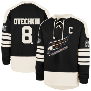 Washington Capitals muška majica NHL ´47 Black Player Name & Number Sweep Check