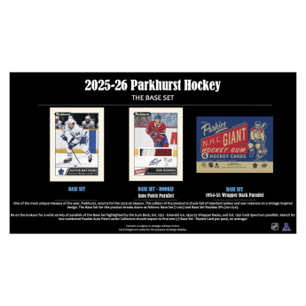 NHL proizvodi NHL hokejske karte 2025-26 Upper Deck Parkhurst Hockey Hobby box
