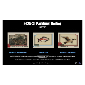 NHL proizvodi NHL hokejske karte 2025-26 Upper Deck Parkhurst Hockey Hobby box