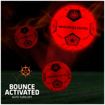 Newcastle United Lopta LED Glow Football