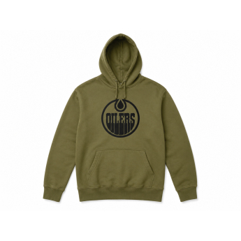 Edmonton Oilers muška majica s kapuljačom NHL Military green