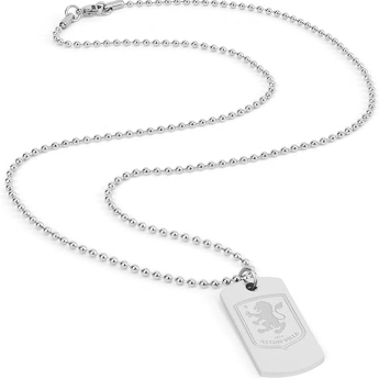 Aston Villa ogrlica s privjeskom Engraved Dog Tag & Chain