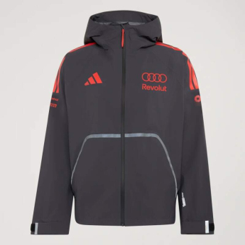 Audi F1 muška jakna s kapuljačom Mechanics Rain grey F1 Team 2026