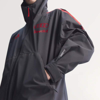 Audi F1 muška jakna s kapuljačom Mechanics Rain grey F1 Team 2026
