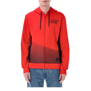 Marc Marquez muška majica s kapuljačom Stripes red 2026