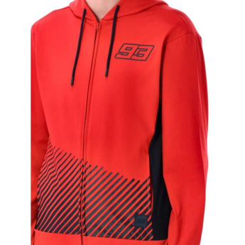 Marc Marquez muška majica s kapuljačom Stripes red 2026