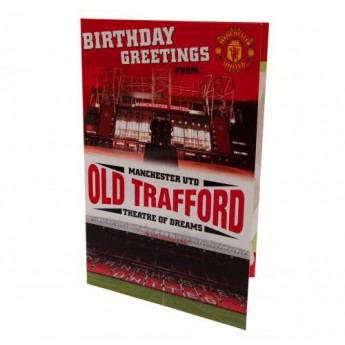 Manchester United rođendanska čestitka Pop-Up Birthday Card