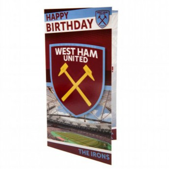 West Ham United rođendanska čestitka Birthday Card