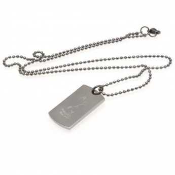 Tottenham Hotspur ogrlica s identifikacijskom pločicom za psa Engraved Dog Tag & Chain