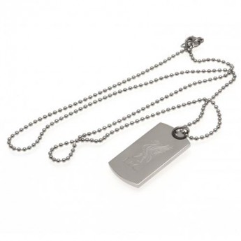 FC Liverpool ogrlica s identifikacijskom pločicom za psa Engraved Dog Tag & Chain LB