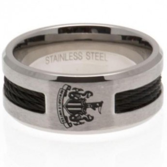 Newcastle United prsten Black Inlay Medium