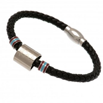 West Ham United kožna narukvica Colour Ring Leather Bracelet