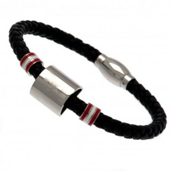 FC Liverpool kožna narukvica Colour Ring Leather Bracelet