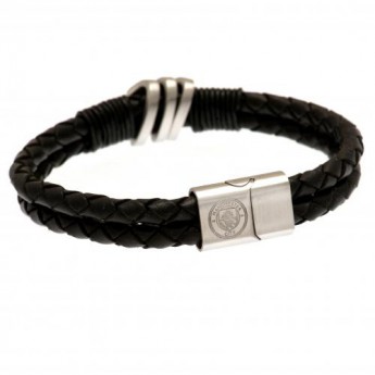 Manchester City kožna narukvica Leather Bracelet