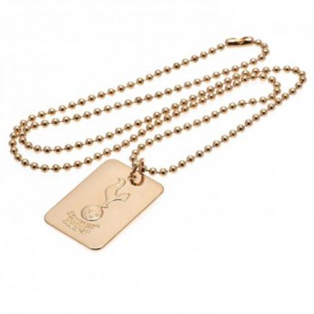 Tottenham Hotspur ogrlica s identifikacijskom pločicom za psa Gold Plated Dog Tag & Chain