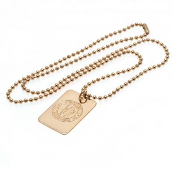 FC Chelsea ogrlica s identifikacijskom pločicom za psa Gold Plated Dog Tag & Chain