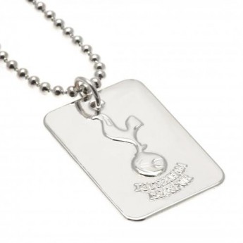 Tottenham Hotspur ogrlica s identifikacijskom pločicom za psa Silver Plated Dog Tag & Chain