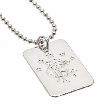 FC Rangers ogrlica s identifikacijskom pločicom za psa Silver Plated Dog Tag & Chain