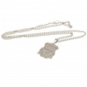 FC Liverpool řetízek na krk s přívěškem Silver Plated Pendant & Chain XL