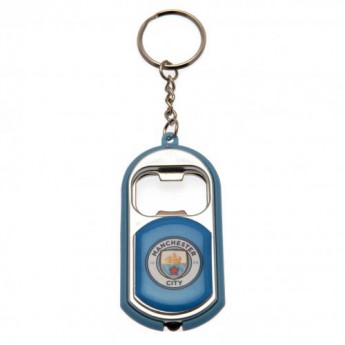 Manchester City privjesak s otvaračem Key Ring Torch Bottle Opener