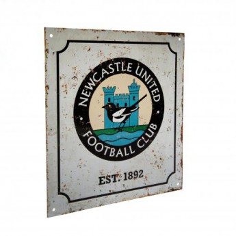 Newcastle United zidni natpis Retro Logo Sign