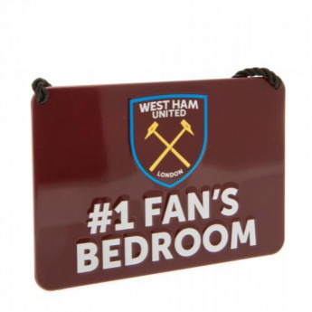 West Ham United znak za spavaću sobu Bedroom Sign No1 Fan