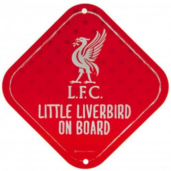FC Liverpool znak dijete u autu Little Dribbler