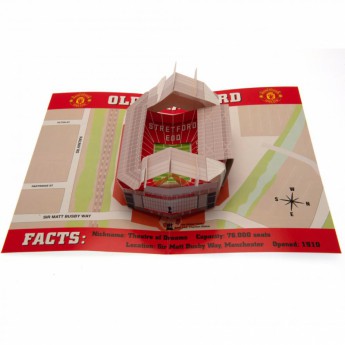 Manchester United rođendanska čestitka Pop-Up Birthday Card