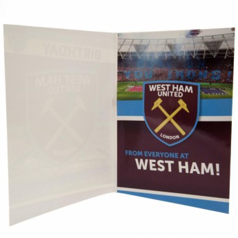 West Ham United rođendanska čestitka Musical Birthday Card
