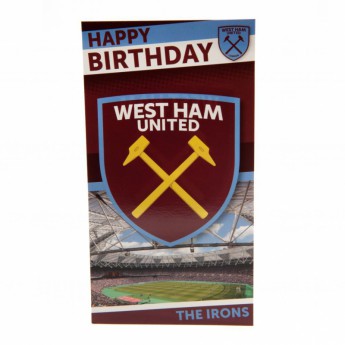 West Ham United rođendanska čestitka Birthday Card