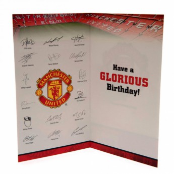 Manchester United rođendanska čestitka Birthday Card No 1 Fan