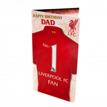FC Liverpool rođendanska čestitka Birthday Card Dad