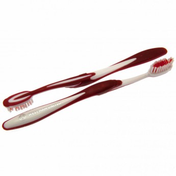 West Ham United dvije četkice za zube Twin Pack Toothbrush Adults