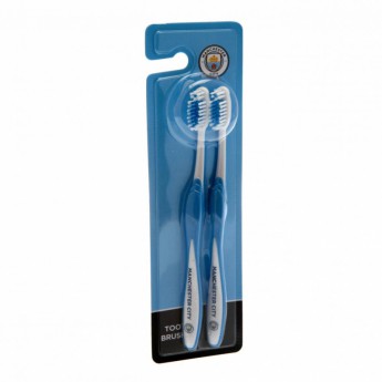 Manchester City dvije četkice za zube Twin Pack Toothbrush Adults