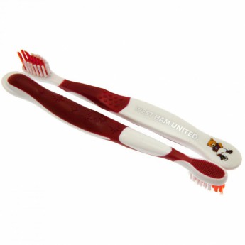 West Ham United dvije dječje četkice za zube Twin Pack Toothbrush Junior