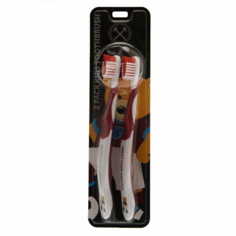 West Ham United dvije dječje četkice za zube Twin Pack Toothbrush Junior