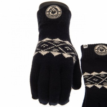 Manchester City muške rukavice Knitted Gloves Adult Fairisle