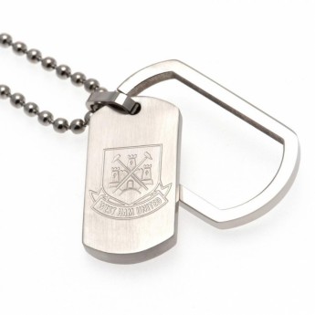 West Ham United ogrlica s identifikacijskom pločicom za psa Framed Dog Tag & Chain CT