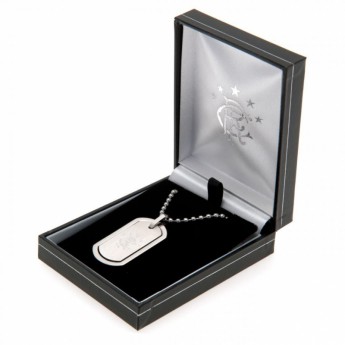 FC Rangers ogrlica s identifikacijskom pločicom za psa Framed Dog Tag & Chain
