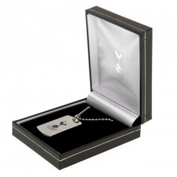 Tottenham Hotspur ogrlica s identifikacijskom pločicom za psa Colour Crest Dog Tag & Chain