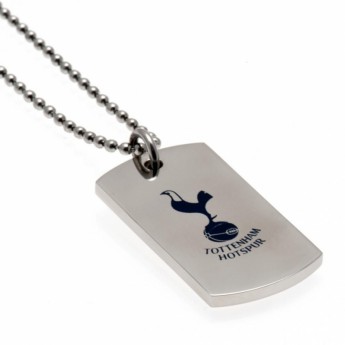 Tottenham Hotspur ogrlica s identifikacijskom pločicom za psa Colour Crest Dog Tag & Chain