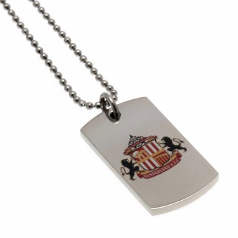 Sunderland ogrlica s identifikacijskom pločicom za psa Colour Crest Dog Tag & Chain