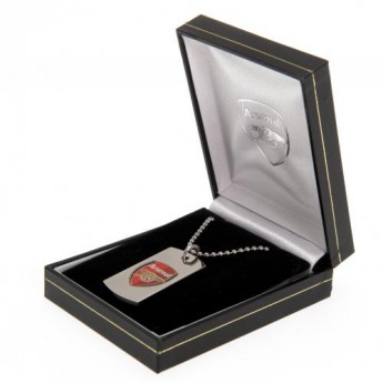 FC Arsenal ogrlica s identifikacijskom pločicom za psa Colour Crest Dog Tag & Chain