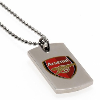 FC Arsenal ogrlica s identifikacijskom pločicom za psa Colour Crest Dog Tag & Chain
